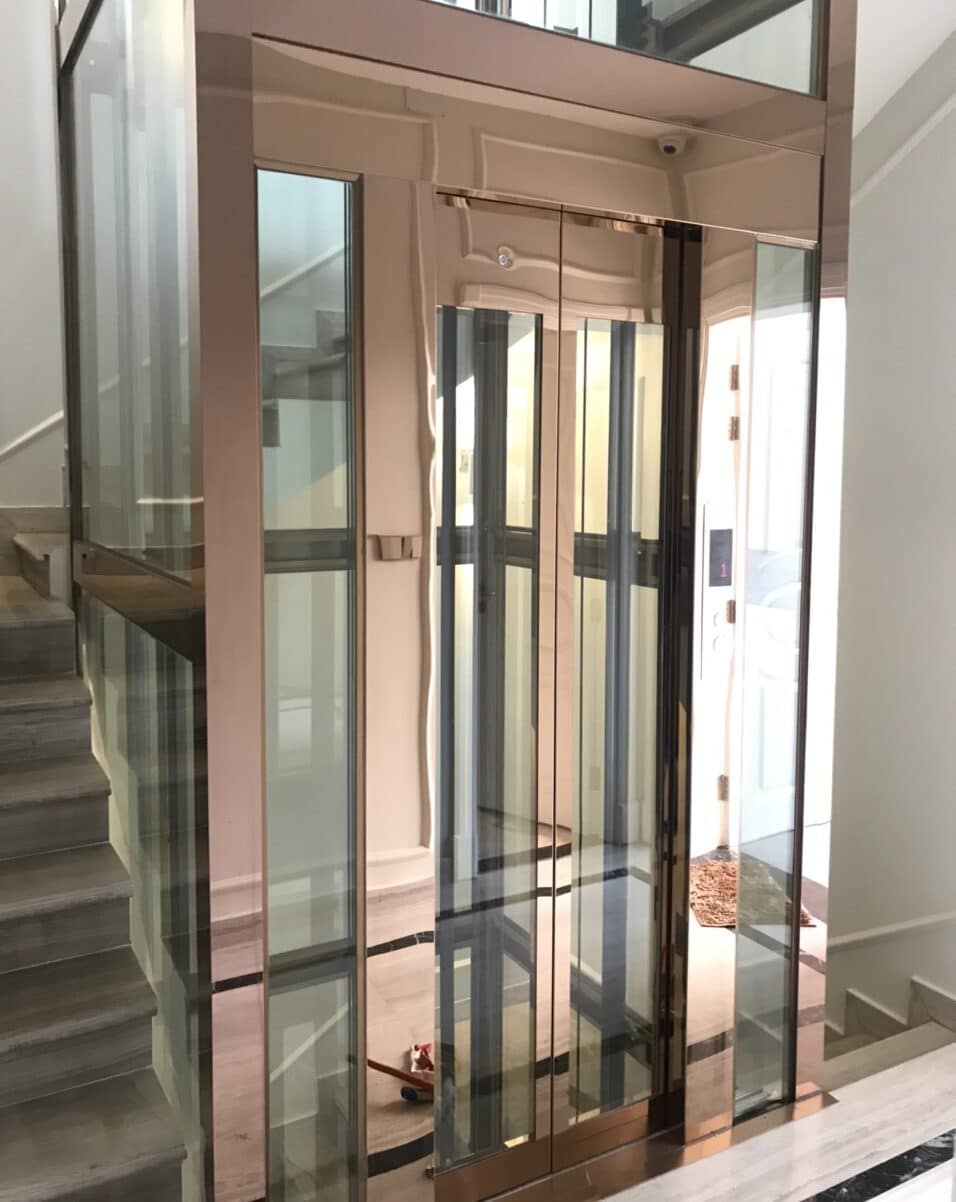 ốp inox thang máy