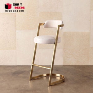 Ghế quỳ chân inox mạ vàng