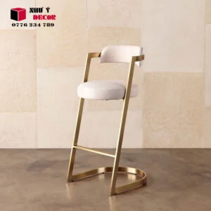 Ghế quỳ chân inox mạ vàng