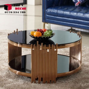 Bàn ghế sofa inox mạ vàng