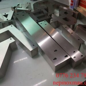 chữ inox trắng xước