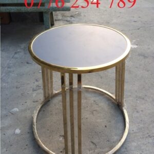 Ghế đôn inox mạ vàng