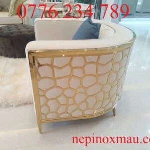 Ghế sofa inox hoa văn độc đáo