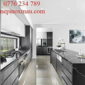 mẫu tủ bếp inox đẹp