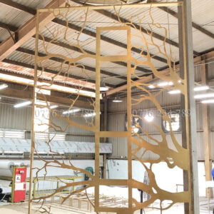 VÁCH CÂY CỔ THỤ INOX CNC MẠ PVD